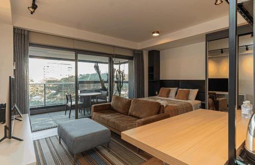 Brooklin Paulista Apartment | Sense Studio - Habitarte Brooklin, Wi-Fi e Academia
