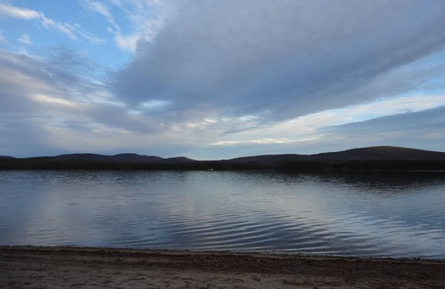 Silver Lake Ski Chalet | Silver Lake Home Within Feet of a Sandy Semi Private Beach With Great Lake Views