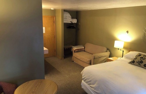 Powder Mountain Cabin | Ski in/out room with Queen and Full futon. Sleeps 4