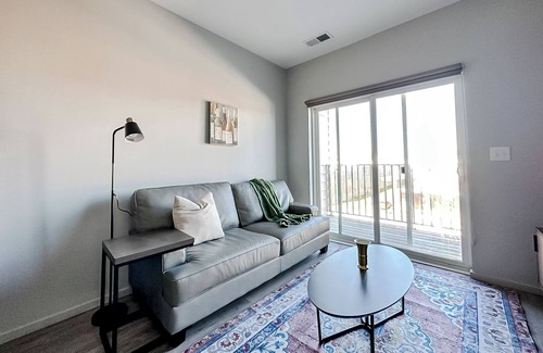 Downtown Omaha Apartment | Sleepover: Neat 1BD/1BA + Balcony- Downtown Omaha
