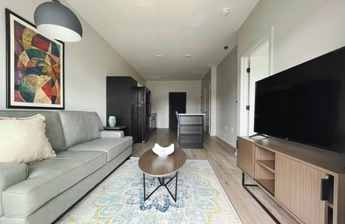 Downtown Omaha Apartment | Sleepover: Spotless 1BD/1BA + Gym - Downtown Omahan