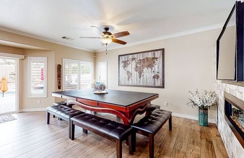 Desert Hot Springs House | Snowbird-friendly home with private heated pool, pool spa, grill, enclosed yard