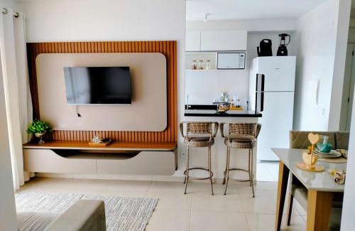 Aruanda Apartment | Sol Prime Aracaju, 2 quartos com ar , varanda e vista para piscina, conforto a 6 minutos da Praia Aruana Prime Residence