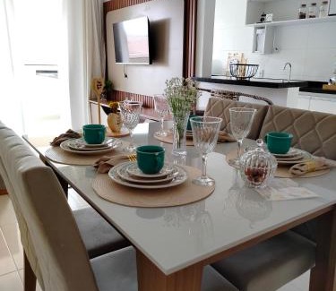 Aruanda Apartment | Sol Prime Aracaju, 2 quartos com ar , varanda e vista para piscina, conforto a 6 minutos da Praia Aruana Prime Residence