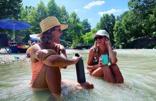 Prairie Lea House | Son's Blue River Camp LogCabin1 - Beautifully done cabin on the San Marcos River!