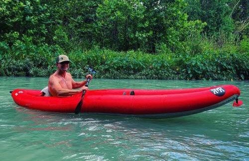 Prairie Lea House | Son's Blue River Camp LogCabin1 - Beautifully done cabin on the San Marcos River!