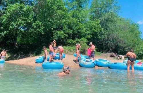 Prairie Lea House | Son's Blue River Camp LogCabin1 - Beautifully done cabin on the San Marcos River!