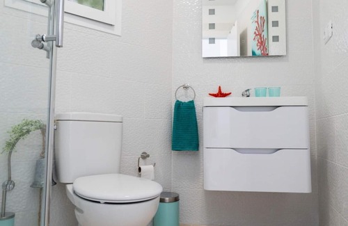 Las Galletas Apartment | Song of the Sea: ocean balcony stairs to the sea