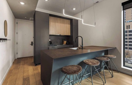 Logan Square Apartment | Sosuite Corner 1bed Apt w Roof Deck, Gym, Laundry