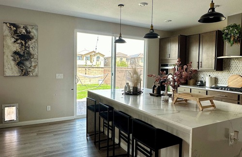 North Las Vegas House | Spacious 5-bedroom home in Las Vegas near freeways, restaurants, retail & park!