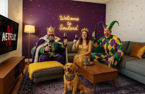 Soulard Apartment | Spacious 8BR-4BA Group HQ Patio&Games Soulard