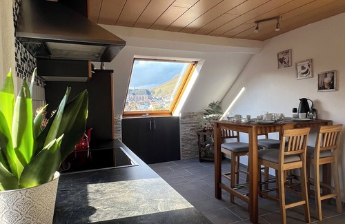 Saarburg Apartment | Spacious apartment over 2 floors in a central location with castle view, wallbox