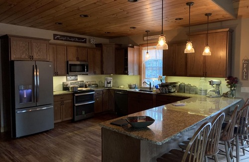 Town of Dickinson Center House | Spacious Cape Style house on 43 acres with pond