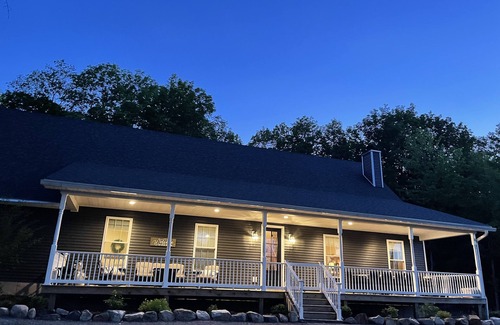 Town of Dickinson Center House | Spacious Cape Style house on 43 acres with pond