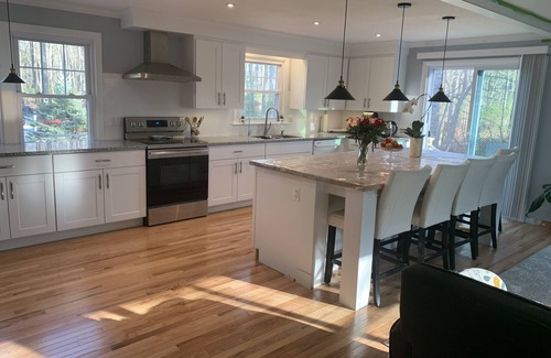 Southern Coast House | Spacious Coastal Retreat for 8—Pool, Woods & Near 4 Beaches