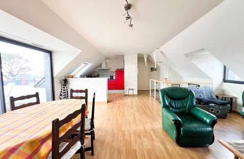 Le Conquet Apartment | Spacious duplex sea view, balcony terrace + parking space/IDEAL FAMILY