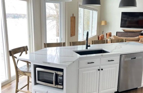 Stroh House | Spacious House + boat house on clear, sandy-bottom lake. Arcade + Billiards room