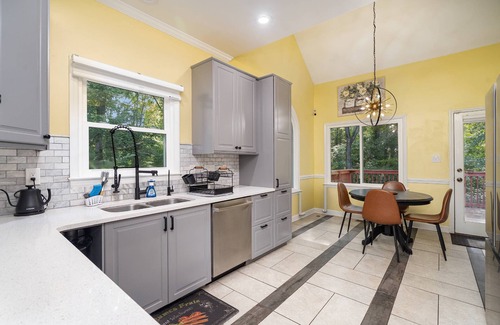 Charlotte House | Spacious Mid Term Rental! University City Home with Game Room, Huge Fenced Yard, Pets OK +20% Off!