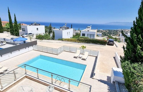 Latchi Villa | Spacious Villa in Neo Chorio, Panoramic Sea Views to Polis Chrysochous Bay, A/C & Private Pool!