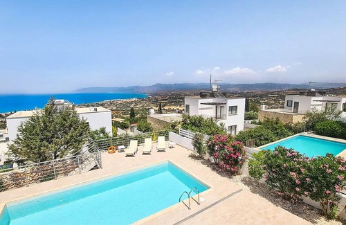 Latchi Villa | Spacious Villa in Neo Chorio, Panoramic Sea Views to Polis Chrysochous Bay, A/C & Private Pool!