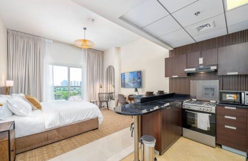 Dubai Sports City Apartment | Special Rates - Elegant Studio - Golf Views