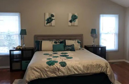 West Chester House | Splash and Soak Oasis with Pool and Hot Tub