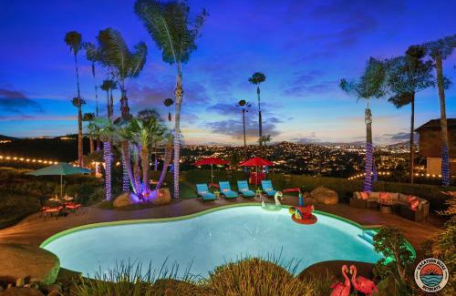Rancho San Diego House | Sprawling Hilltop Retreat- Pool, Views, Sleeps 30!