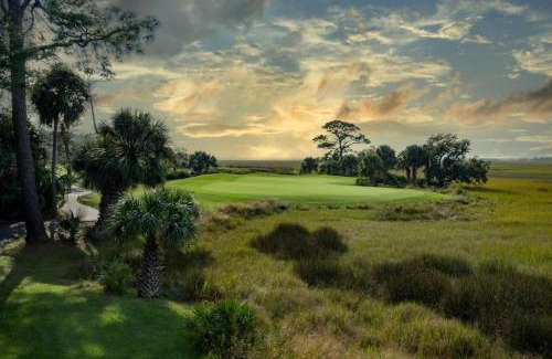 Saint Helena Island House | Sprawling Ocean View Home with Massive Deck, Golf Cart Included