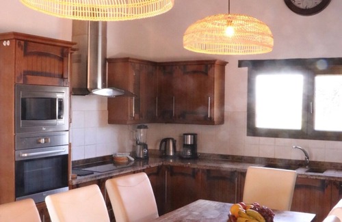 Lajares Villa | StayonBoard: Rustic villa with heated pool, view, patio, wifi, tv, .