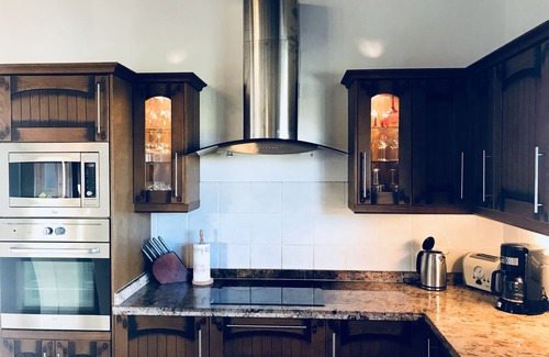 Lajares Villa | StayonBoard: Rustic villa with heated pool, view, patio, wifi, tv, .