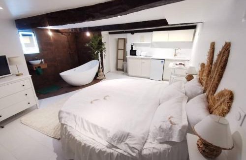 Les Arcs-sur-Argens Apartment | Studio équipé avec Lit rond/baignoire ilot/Table massage Aux Arcs