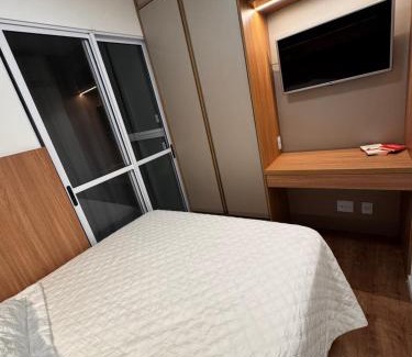 Sao Paulo Apartment | Studio Apartamento próximo ao Estádio Morumbi estação de ônibus metrô e shopping