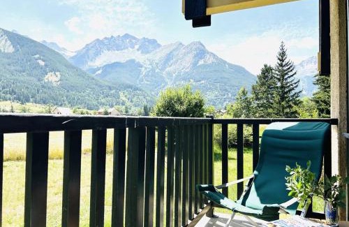 Monetier-les-Bains Apartment | Studio au calme, 4 pers, proche pistes, balcon sud, parking privé, Monêtier-les-Bains - FR-1-330F-78