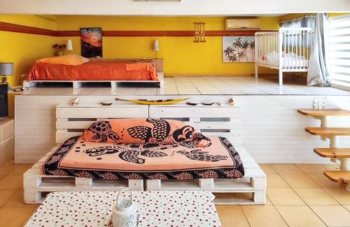 Marigot Apartment | Studio confortable à Vieux Habitants 50 m² avec vue mer