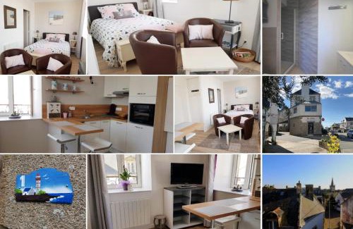 Plouharnel Apartment | Studio Cosy LES ROSES TREMIERES 3 étoiles centre Plouharnel proche mer