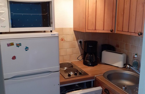 Le Corbier Apartment | Studio cabin 28m2 Pégase 4 pers -1*- balcony south piste view High floor