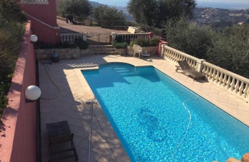 Saint-Andre-de-la-Roche Apartment | Studio "Appartement Les Oliviers" with Private Terrace, Shared Pool & Wi-Fi