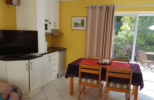 Constantia Ski Chalet | Studio in its own little house with nice terrace covered by a big awning