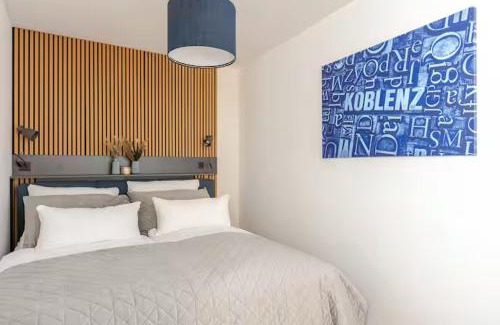 Horchheim Apartment | Studio Loreley am Rhein, moderne & vollausgestatte 40qm, Küche, Netflix, WM