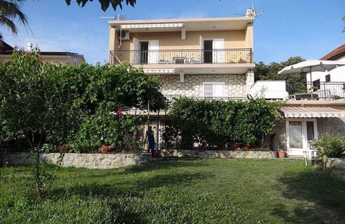 Rab Town Apartment | Studio mit Terrasse und Klimaanlage