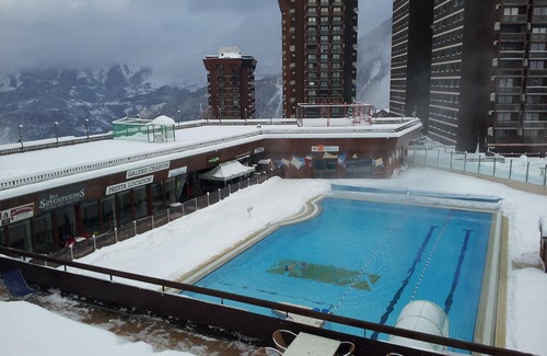 Le Corbier Apartment | Studio overlooking ski slopes in Savoy