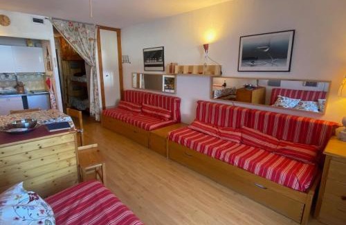 Montgenevre Apartment | Studio ski-in/ski-out 6 pers, balcon, cuisine équipée - FR-1-445-144
