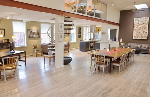 Mount Vernon Square Apartment | Stunning Art Filled Loft With Abundant Natural Light!