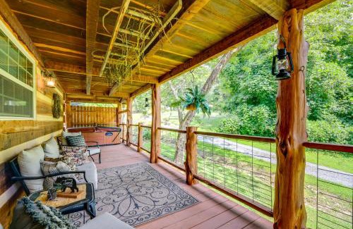 Cosby House | Stunning Creekside Cosby Cabin with Deck and Fire Pit!