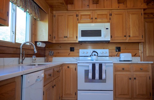 Waterville House | Stunning Log Home on Private Lake- Country at its best