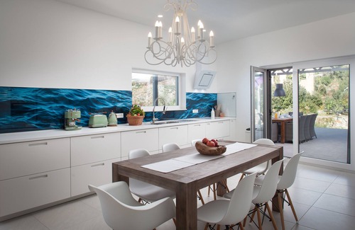 Podgora Villa | Stunning SEA VIEW: Modern luxury villa;250m2 terraces;big pool &garden,BBQ,sauna