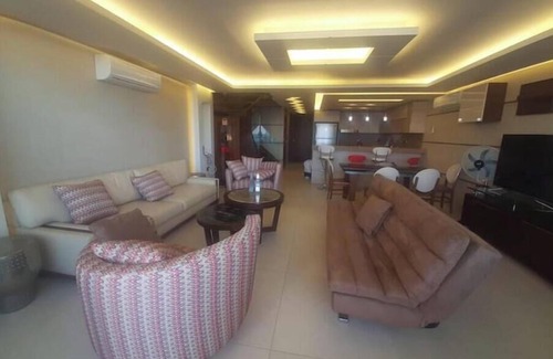 Kfardebian Apartment | Stylish beach duplex with seaview, 24h electicity
