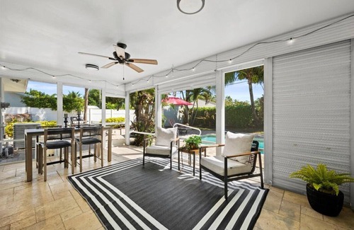 Tequesta House | Stylish 2-Bedroom, 2-Bathroom Home with Heated Pool – Just Steps from the Beach!