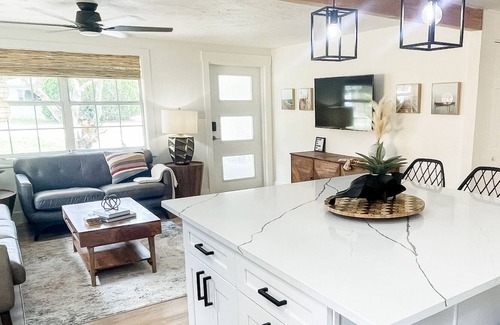 Alta Vista House | Stylish home near downtown & Siesta Key with private heated pool & workspace