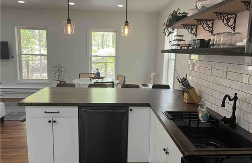 Bushkill House | Stylish retreat w/private hot tub, amenity filled community + seasonal stream